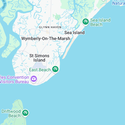 Goulds Inlet surf map