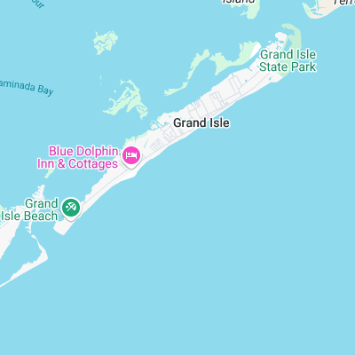 Grand Isle surf map