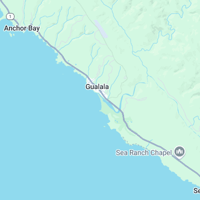 Gualala Rivermouth surf map