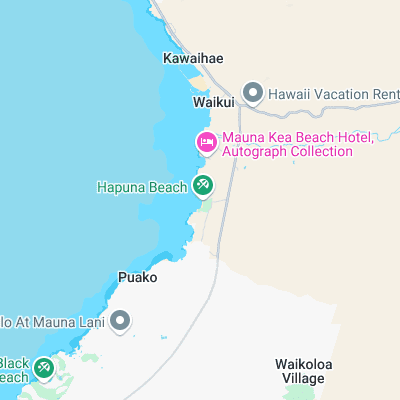 Hapuna surf map