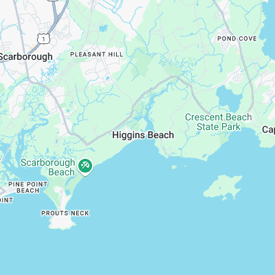 Higgins Beach surf map