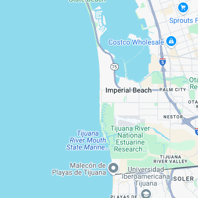 Imperial Beach surf map