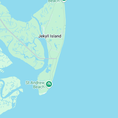 Jekyll Island surf map