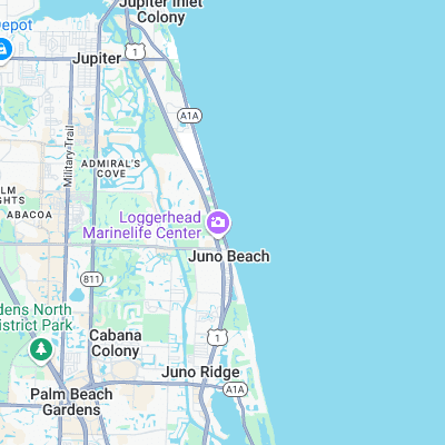 Juno Pier surf map