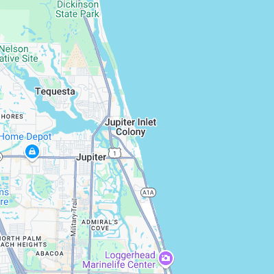 Jupiter Inlet surf map