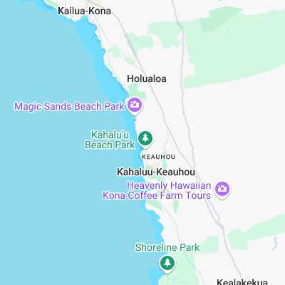 Kahalu'u surf map