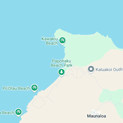 Kepuhi Beach - Molokai surf map