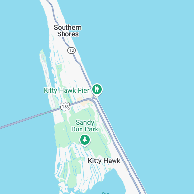 Kitty Hawk Pier surf map