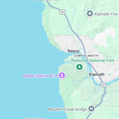 Klamath Rivermouth surf map