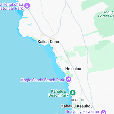 Kona Tiki surf map