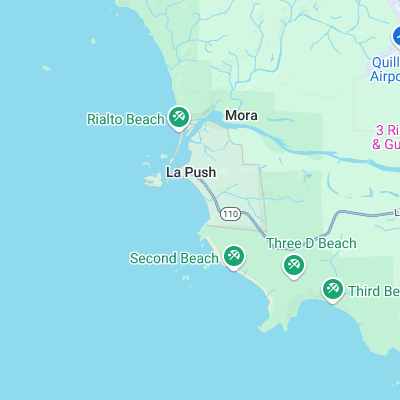 La Push surf map