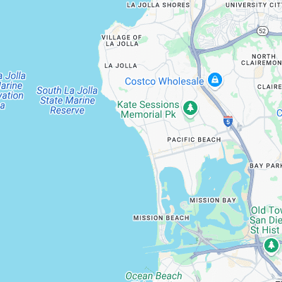 Law Street surf map