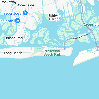 Lido Beach surf map