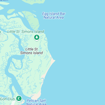 Little St Simons Island surf map