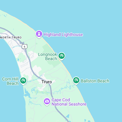 Longnook Beach surf map