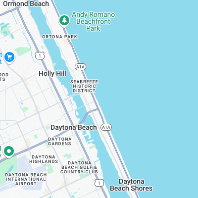 Main Street Pier surf map