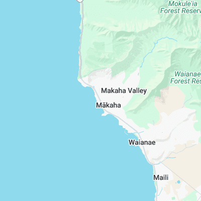 Makaha surf map