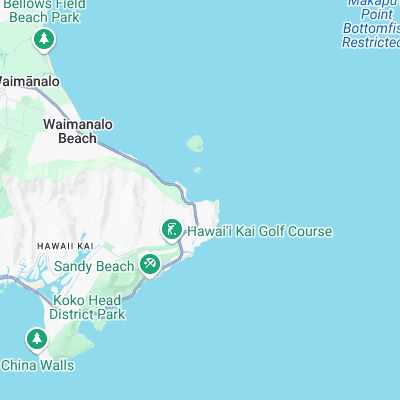 Makapuu surf map