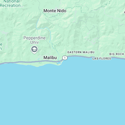 Malibu surf map