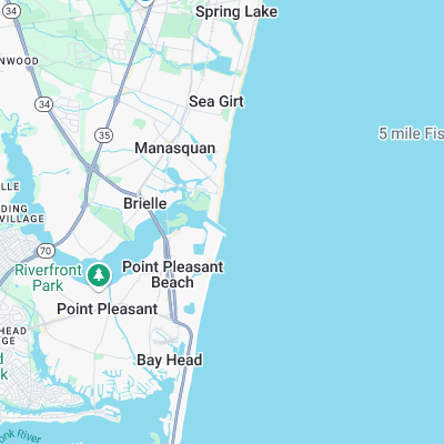 Manasquan Inlet surf map