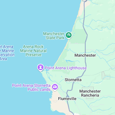 Manchester Beach surf map