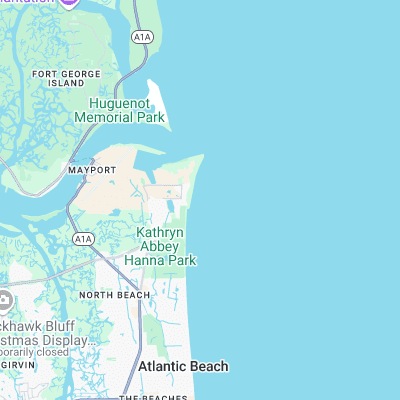 Mayport Poles surf map