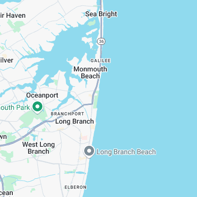 Monmouth Beach surf map