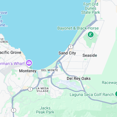 Monterey State Beach surf map