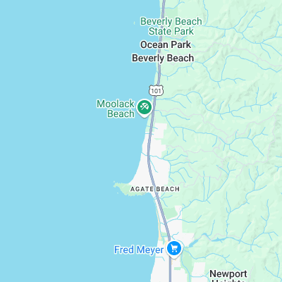 Moolack Beach surf map