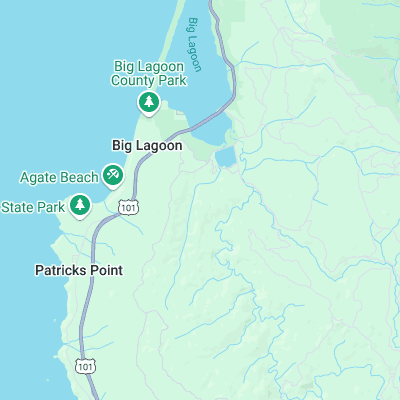 Moonstone Beach surf map