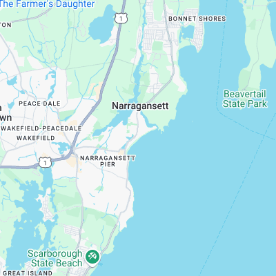 Naragansett surf map