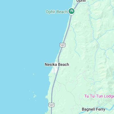 Nesika Beach surf map