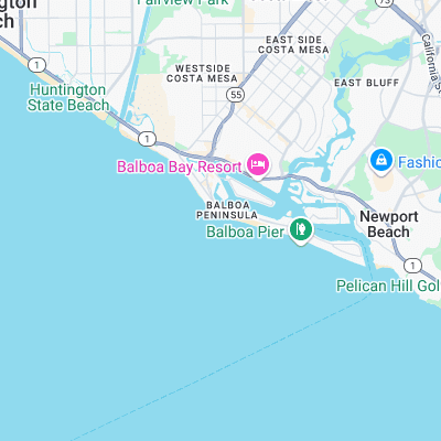 Newport Point surf map