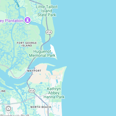 North Jetty surf map