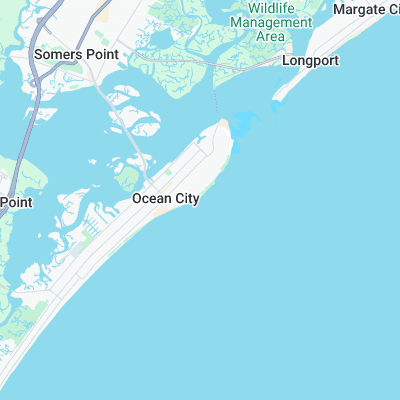 Ocean City - 5th Street surf map