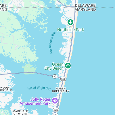 Ocean City surf map