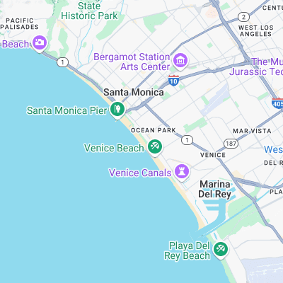 Ocean Park, Santa Monica surf map