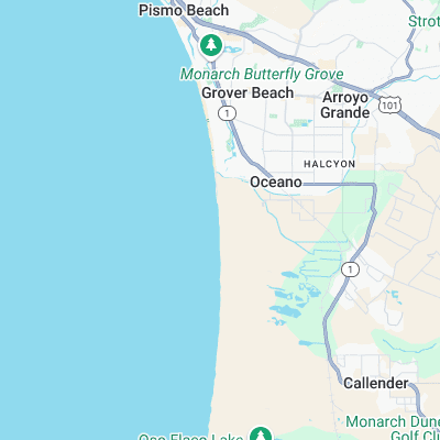 Oceano surf map