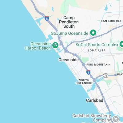 Oceanside Pier surf map