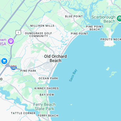 Old Orchard Beach surf map