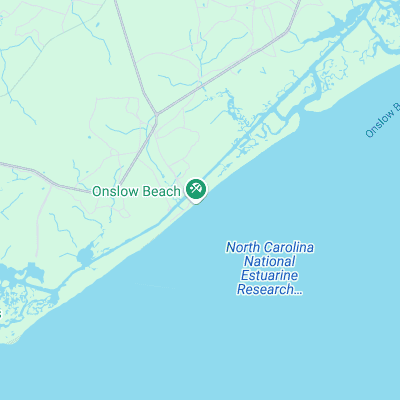 Onslow Beach surf map