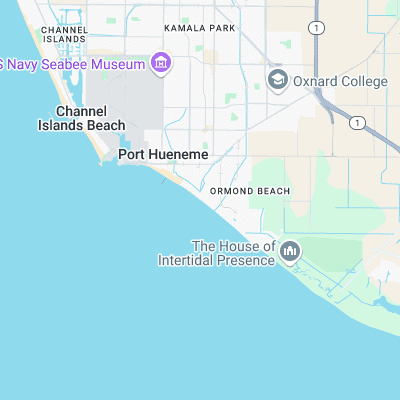 Ormond Beach surf map