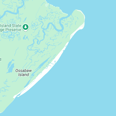 Ossabaw Island surf map