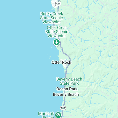 Otter Rock surf map