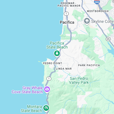 Pacifica surf map