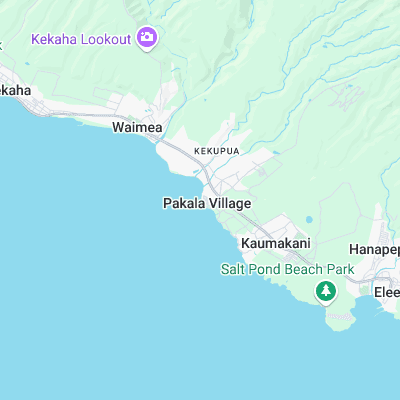 Pakala surf map