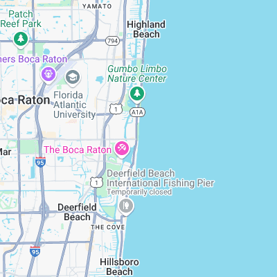 Palmetto Pavilion surf map