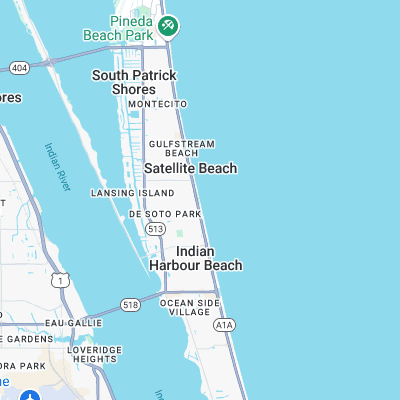 Pelican Beach Park surf map