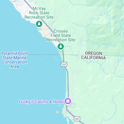 Pelican State Beach surf map