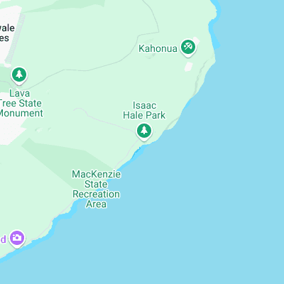 Pohoiki surf map